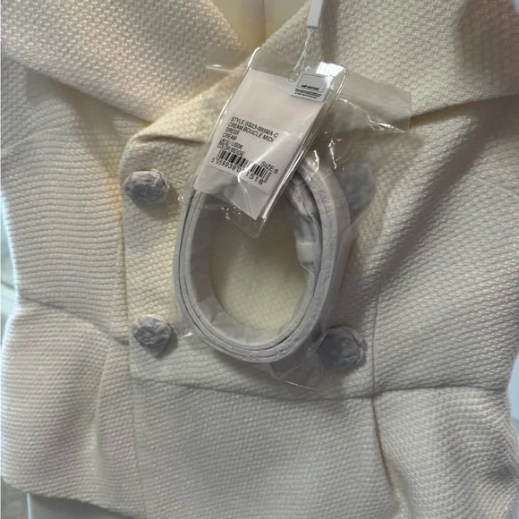 Self-Portrait Cream A-Line Midi Dress - Picture 7 of 10